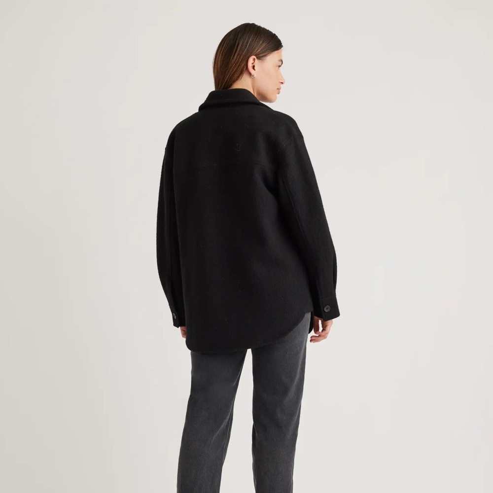 Quince NWT Merino Wool Shirt Jacket Black Multiple Sizes - Picture 8 of 16